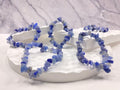 Crushed Blue Aventurine Bead Bracelet